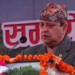 पूर्वराजा ज्ञानेन्द्र शाहद्वारा नारायणहिटी परिसरभित्र नारायणको पूजा