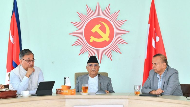 एमालेको बैठकमा प्रधानमन्त्रीको चीन भ्रमण र उपनिर्वाचनको समीक्षा