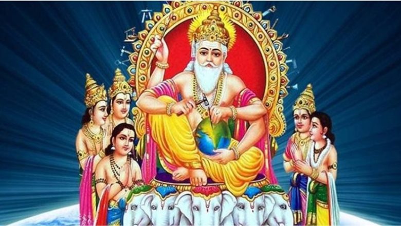 असोज १ गते प्रविधि र शिल्पका देवता विश्वकर्माको पूजा गरिंदै