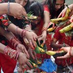 सनातन धर्मावलम्बी महिलाहरु ऋषिपञ्चमी पर्व मनाउँदै