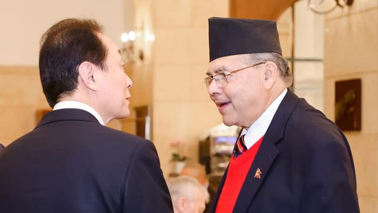 नेकपा एसका सम्मानित नेता खनाल र चीनका उपप्रधानमन्त्री दिङबीच भेटवार्ता