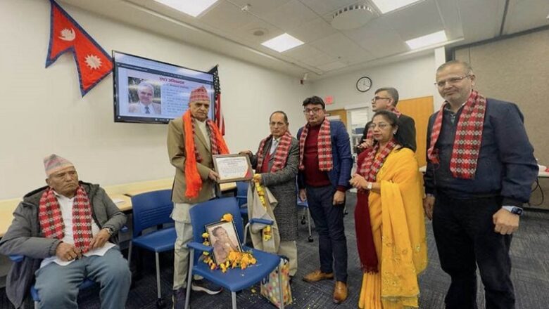 अमेरिकाको वासिङ्टन डिसीमा साहित्यकार तिमल्सिनालाई अभिनन्दन
