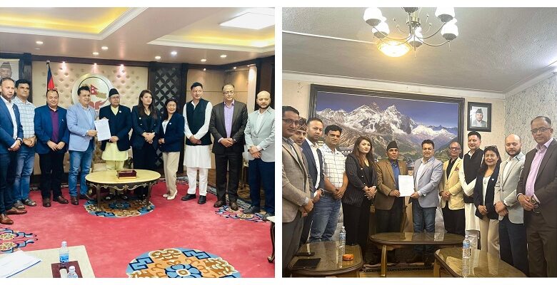 एनआरएनए पदाधिकारीहरूद्वारा सभामुख र राष्ट्रिय सभाका अध्यक्षसॅंग भेटवार्ता
