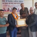 साहित्य सन्ध्याको अवसरमा दुई जना स्रष्टा सम्मानित