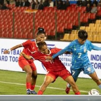 महिला फुटबलमा नेपालले भारतलाई हरायो