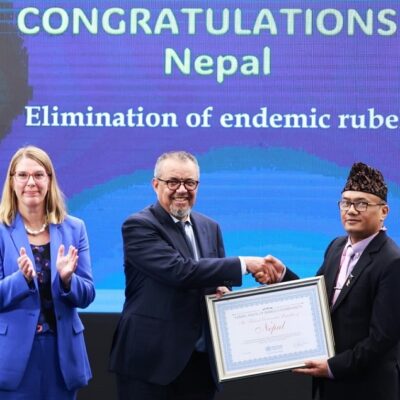 नेपालका महिला स्वयंसेविकालाई श्रीलंकामा ‘जनस्वास्थ्य च्याम्पियन’ अवार्ड