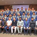 एएफसी एसियन कप छनोट खेलका लागि नेपाली राष्ट्रिय फुटबल टोलीको बिदाइ