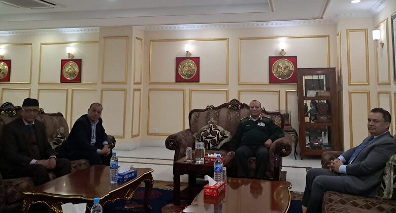 गैरआवासीय नेपाली संघका प्रतिनिधिमण्डल र प्रधानसेनापतिबीच शिष्टाचार भेटघाट