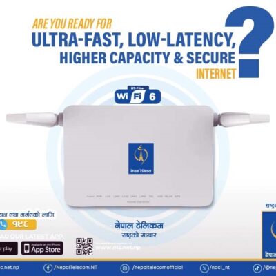 नेपाल टेलिकमले ल्यायो वाइफाई सिक्स