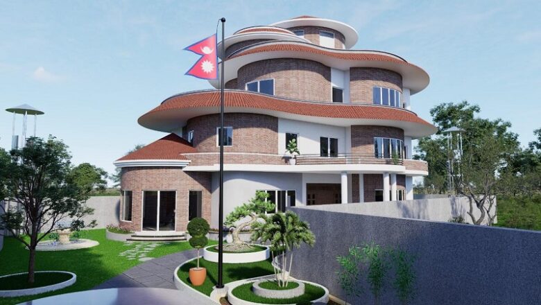 भक्तपुरको गुण्डुमा ओली कुटी बन्दै, राधिका शाक्यद्वारा शिलान्यास