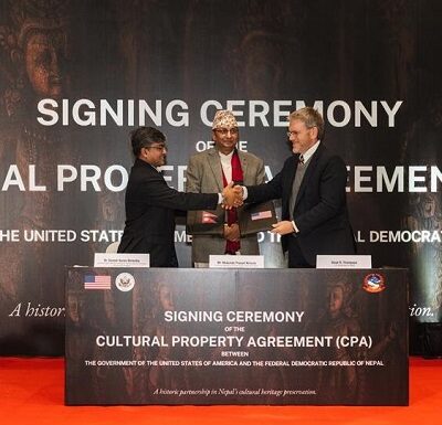 नेपाल र अमेरिकाबिच ऐतिहासिक द्विपक्षीय सांस्कृतिक सम्पत्ति सम्झौतामा हस्ताक्षर