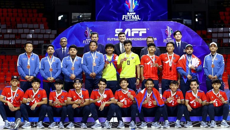 साफ फुटसल च्याम्पियनसिपमा पुरुषतर्फ नेपाल तेस्रो