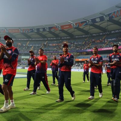 आइसिसी टी–२० विश्वकपः नेपाल इङ्ल्यान्डसँग चार रनले पराजित