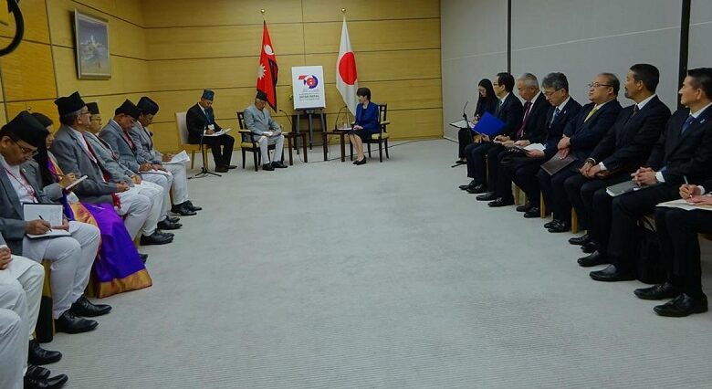 राष्ट्रपति रामचन्द्र पौडेल र जापानका प्रधानमन्त्री सनाय तकाइचीसँग शिष्टाचार भेट