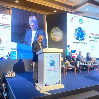 नेपालको समृद्धिमा योगदान गर्न गैरआवासीय नेपालीलाई परराष्ट्रमन्त्री शर्माको आह्वान