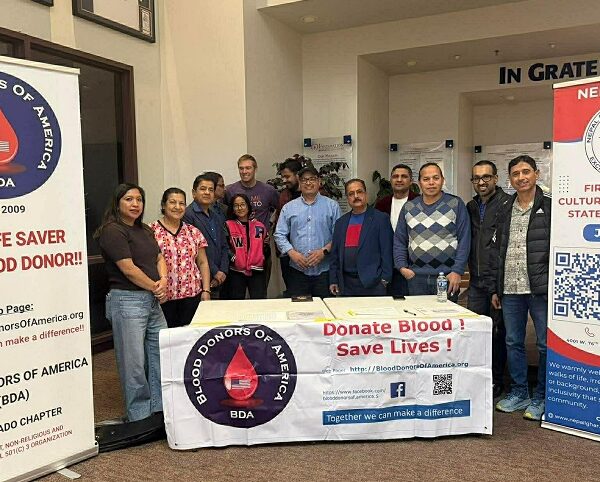 कोलोराडोको डेनभरमा रक्तदान कार्यक्रम सफलताका साथ सम्पन्न