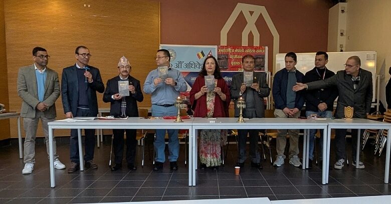 बेल्जियममा वसन्त पराजुलीको ‘बखान’ लोकार्पण