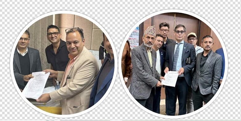 एनआरएनएको अध्यक्षमा हेमराज शर्मा र रोविन शेरचनको उम्मेदवारी दर्ता