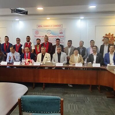 नेपाल चेम्बरद्धारा एनआरएनएका नव–निर्वाचित पदाधिकारीहरुको स्वागत