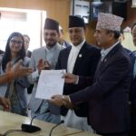 प्रतिनिधि सभाको रिक्त सभामुख पदका रास्वपाका डिपी अर्यालको एकल उम्मेदवारी दर्ता