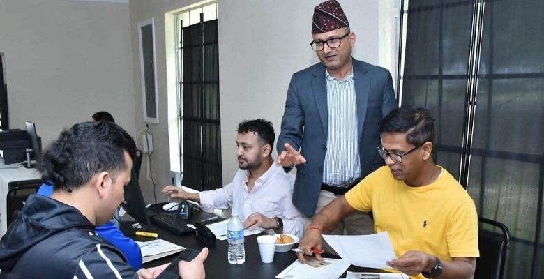 टेक्ससमा सञ्चालित कन्सुलर घुम्ती शिविरमा २७२ नेपालीले लिए सेवा