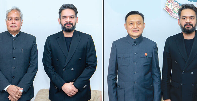 भारतीय र चिनियाँ राजदूतसँग प्रधानमन्त्री शाहको छुट्टाछुट्टै भेटवार्ता