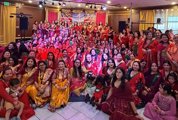 कोलोराडोका दिदीबहिनीहरूले साँस्कृतिक कार्यक्रमसंगै सामुहिकरुपमा खाए तिजको दर