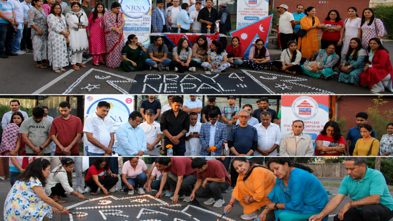 प्राकृतिक विपदमा दिवंगत आत्माको चिर शान्तिको कामना गर्दै कोलोराडोमा दीप प्रज्वलन