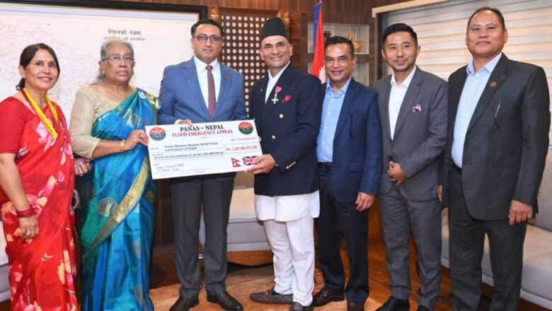 बेलायतमा व्यवसाय गर्दै आएका सुजन कटुवालद्वारा एक करोड पाँच लाख हस्तान्तरण