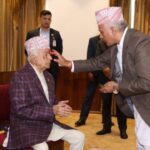 राष्ट्रपति रामचन्द्र पौडेलद्वारा दशैंको टीका, प्रसाद र जमरा ग्रहण